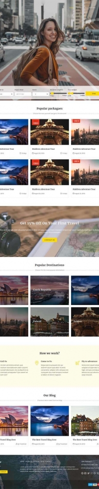 Bootstrap旅行社旅游公司网站模板