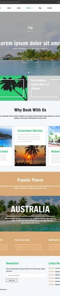 旅游攻略介绍网站展示html5动画模板