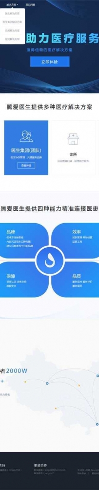 腾爱医生平台产品官网html模板