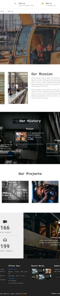 响应式的机械工业集团网站模板