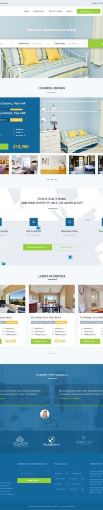 绿色的二手房屋租赁交易平台网站模板