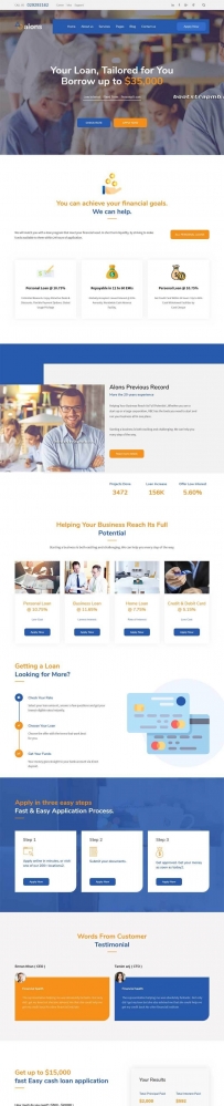 Bootstrap银行金融服务企业网站模板