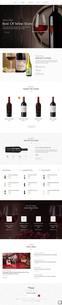 Bootstrap红酒网上商城网站模板